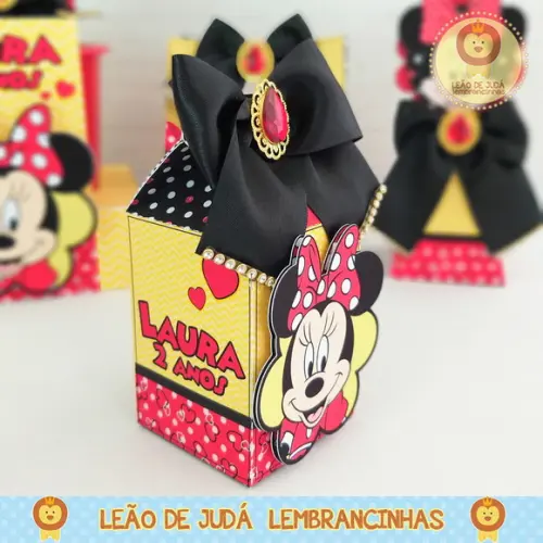 Caixinha para festa tema minnie
