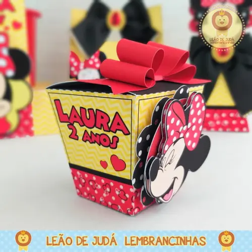 Caixinha para festa tema minnie