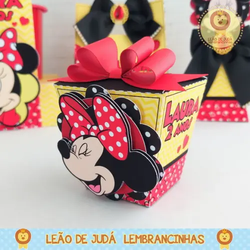 Caixinha para festa tema minnie