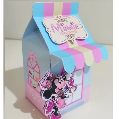Caixinha para Festa Tema Minnie Confeiteira