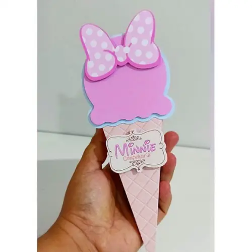 Caixinha para Festa Tema Minnie Confeiteira
