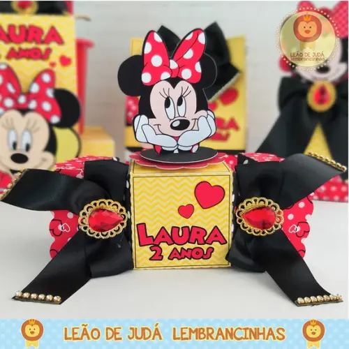 Caixinha para festa tema minnie