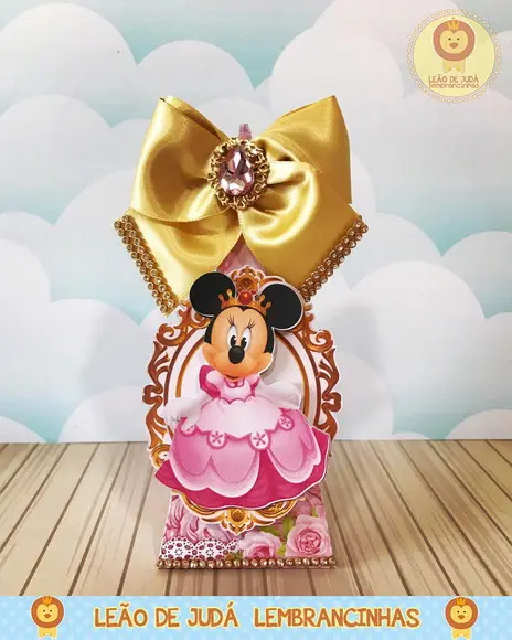 Caixinha para festa tema minnie realeza