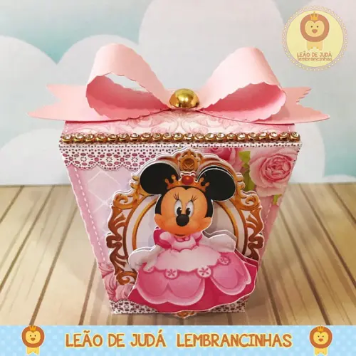 Caixinha para festa tema minnie realeza