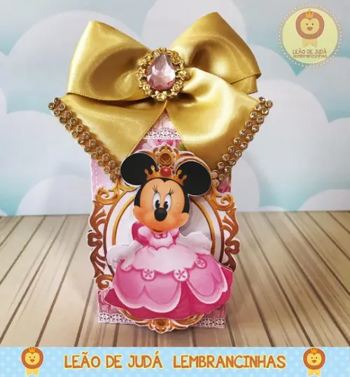 Caixinha para festa tema minnie realeza