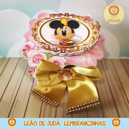 Caixinha para festa tema minnie realeza
