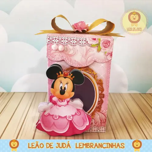 Caixinha Para Festa Tema Minnie Realeza
