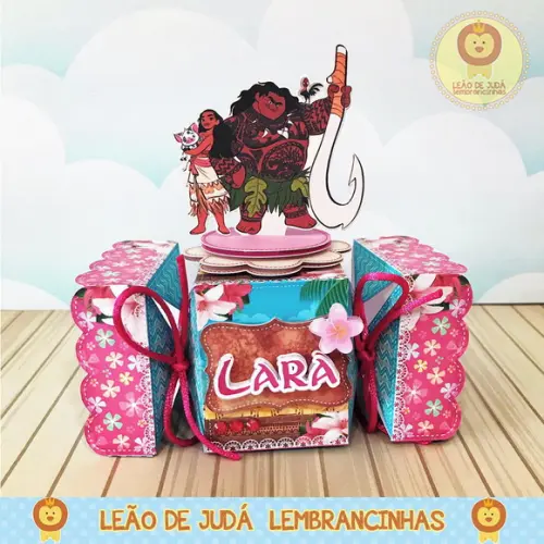 Caixinha para festa tema moana