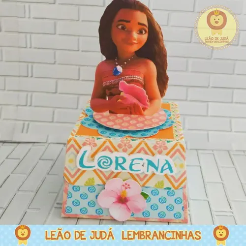 Caixinha para festa tema moana