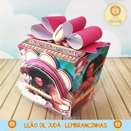 Caixinha para festa tema moana