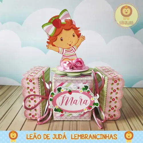 Caixinha Para Festa Tema Moranguinho
