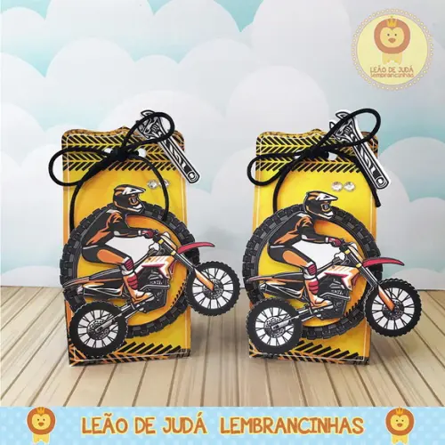 Caixinha para Festa Tema Motocross