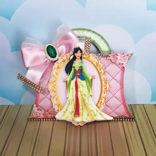 Caixinha para festa tema mulan