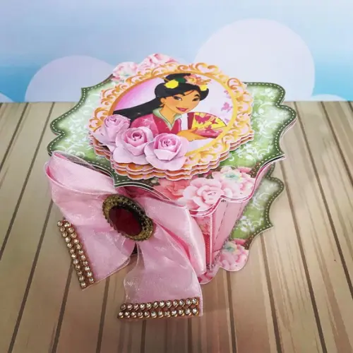 Caixinha para festa tema mulan