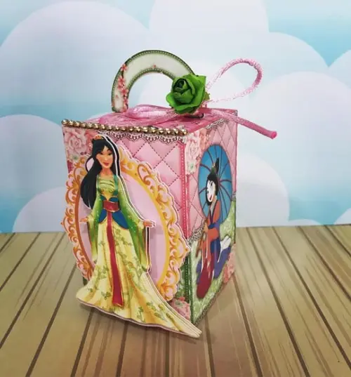 Caixinha para festa tema mulan
