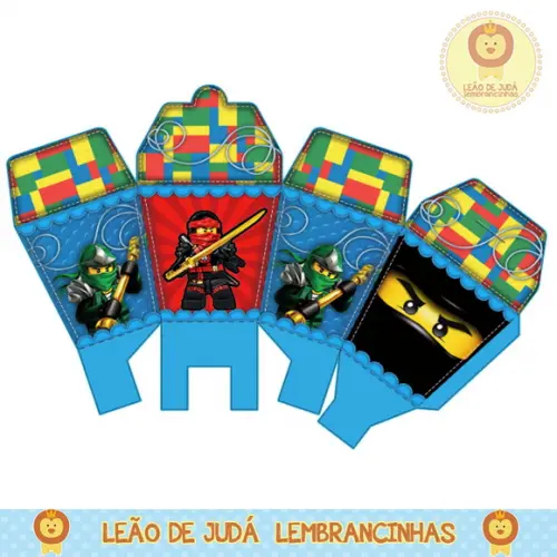 Caixinha para Festa Tema Ninjago