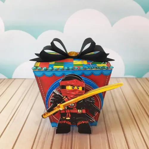 Caixinha para Festa Tema Ninjago