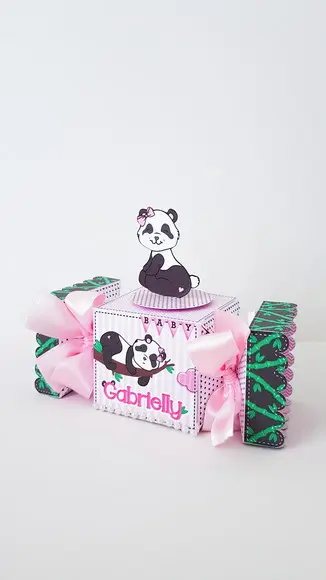 Caixinha para festa tema panda