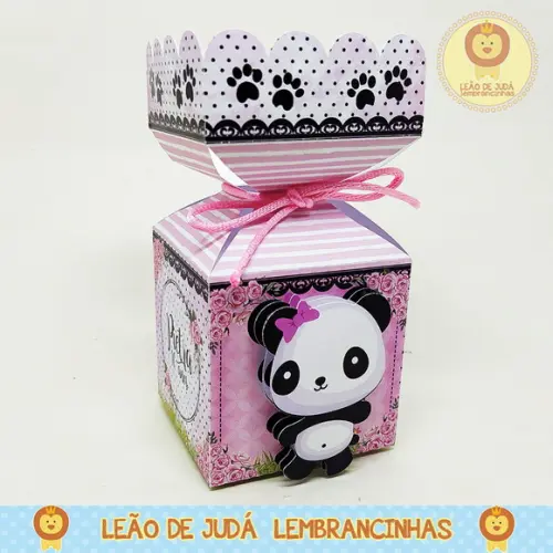 Caixinha para festa tema panda