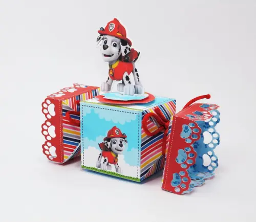 Caixinha para festa tema patrulha canina