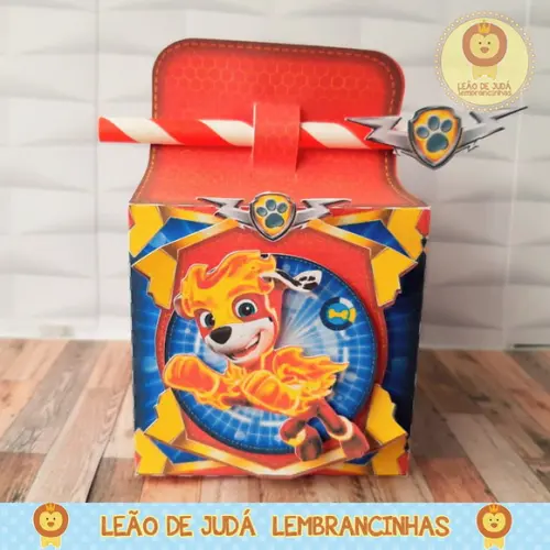 Caixinha para festa tema patrulha canina