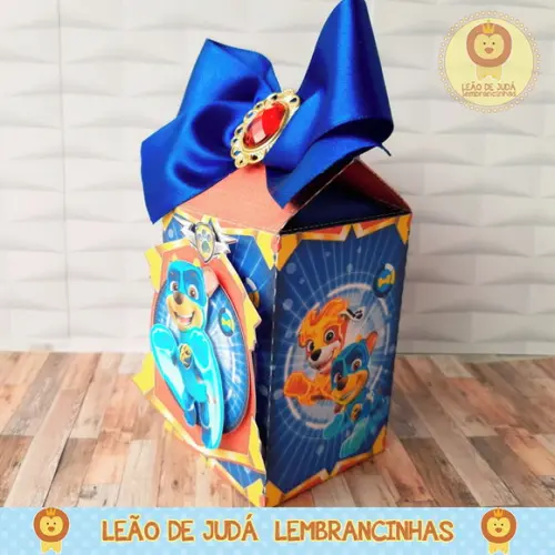 Caixinha para festa tema patrulha canina