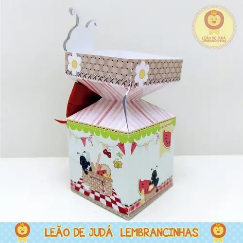 Caixinha para festa tema picnic