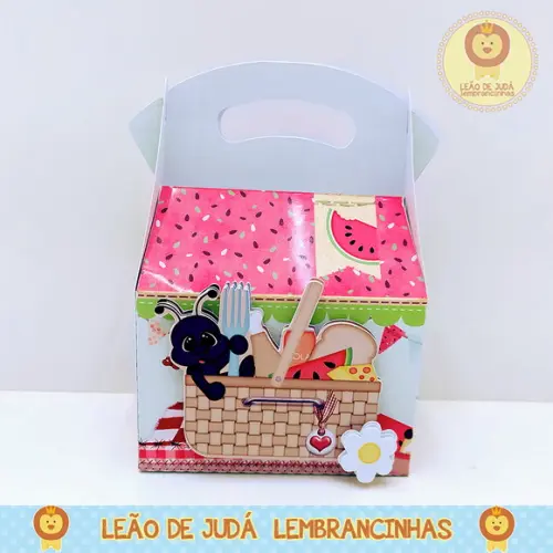 Caixinha para festa tema picnic