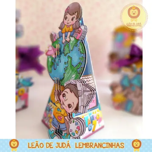 Caixinha para festa tema pintando sete