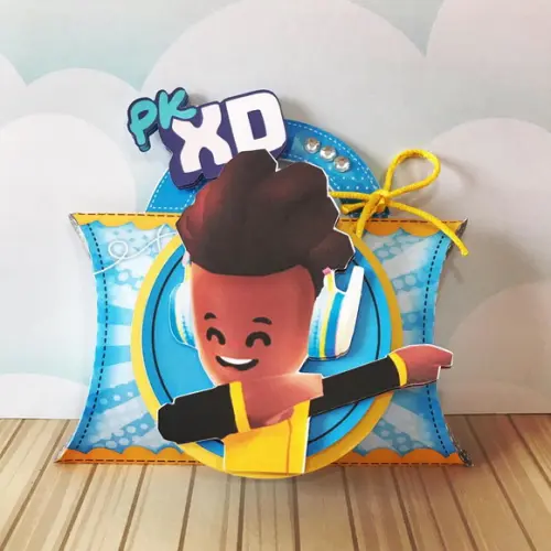 Caixinha para festa tema pk xd