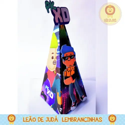 Caixinha para festa tema pk xd