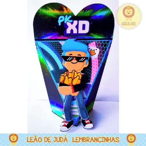 Caixinha para festa tema pk xd