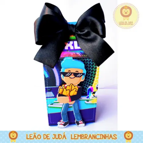 Caixinha para festa tema pk xd