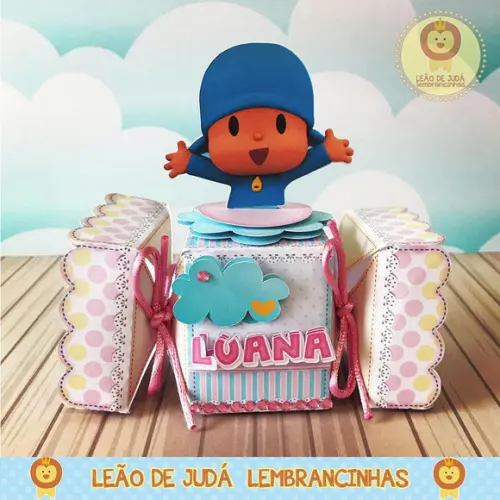 Caixinha para festa tema Pocoyo