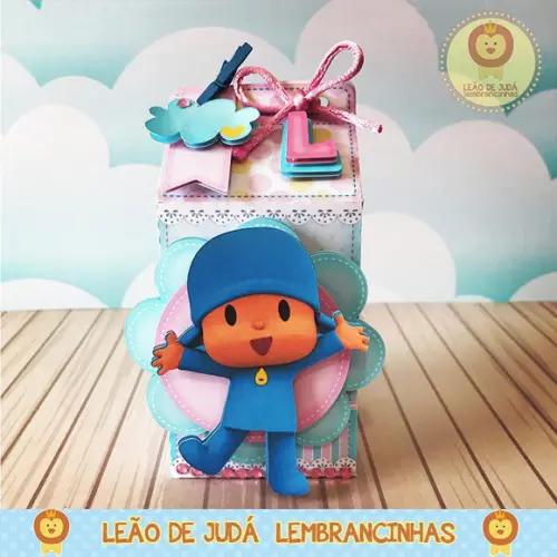 Caixinha para festa tema Pocoyo
