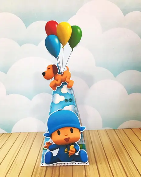 Caixinha para Festa Tema Pocoyo