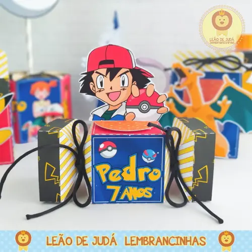 Caixinha para festa tema pokémon