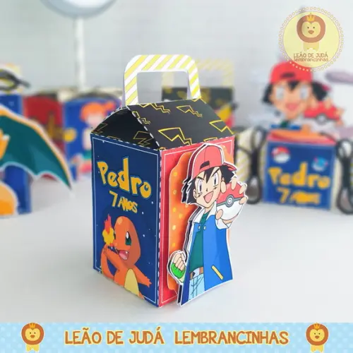 Caixinha para Festa Tema Pokémon