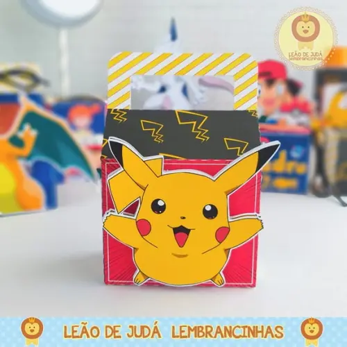Caixinha para Festa Tema Pokémon