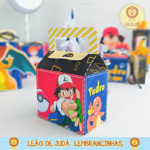 Caixinha para Festa Tema Pokémon