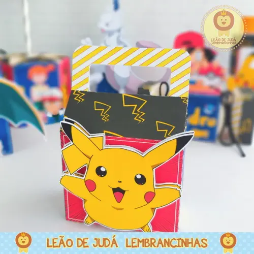 Caixinha para Festa Tema Pokémon