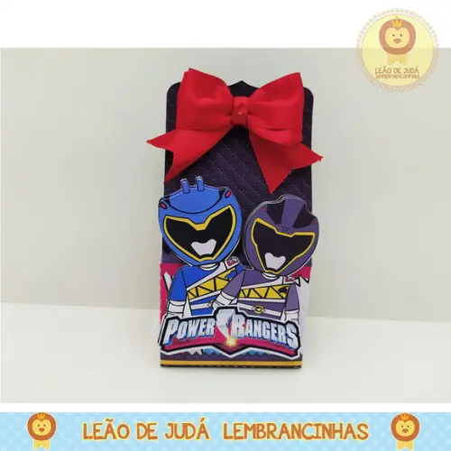 Caixinha para festa tema power rangers
