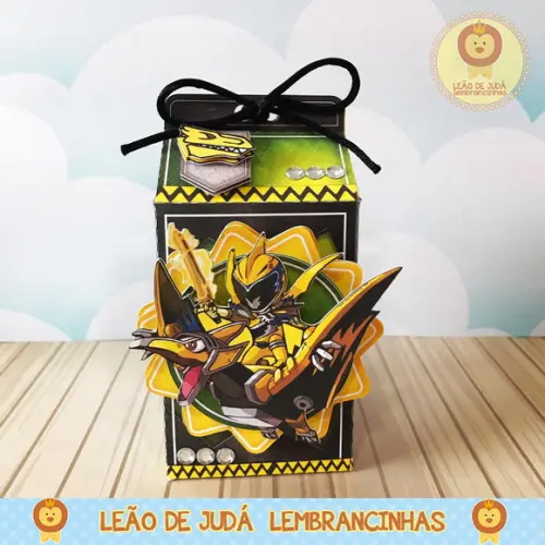 Caixinha para festa tema power rangers