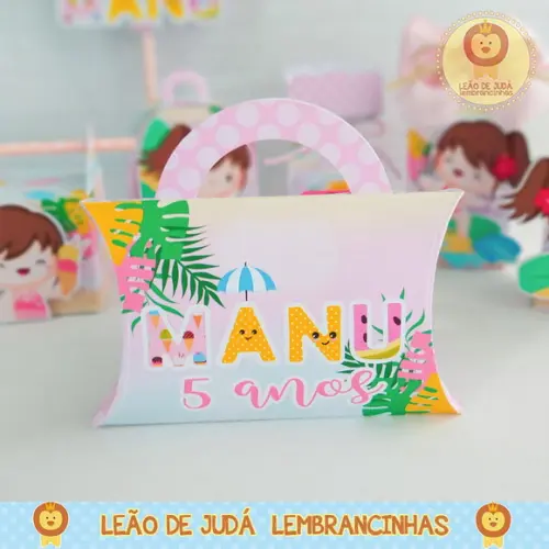 Caixinha para festa tema praia