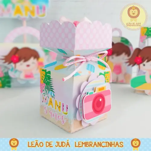 Caixinha para Festa Tema Praia