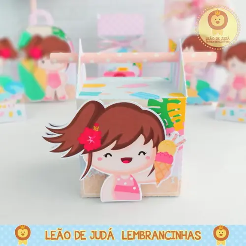 Caixinha para Festa Tema Praia