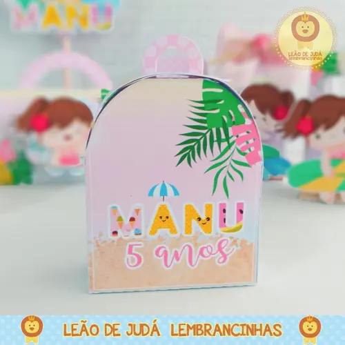 Caixinha para Festa Tema Praia