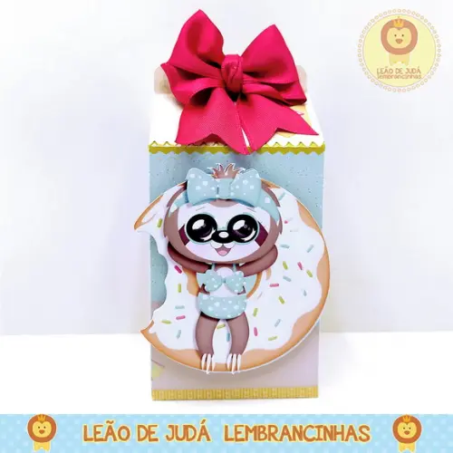 Caixinha para festa tema preguicinha