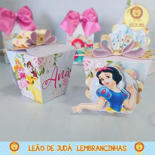 Caixinha para Festa Tema Princesas