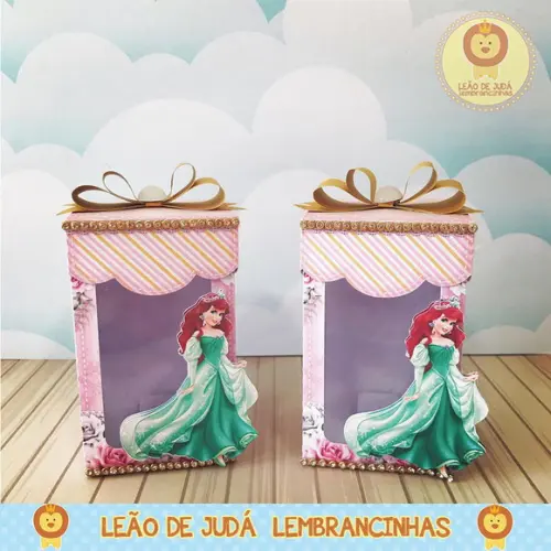 Caixinha para festa tema princesas disney